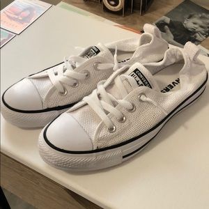 White converse slip on